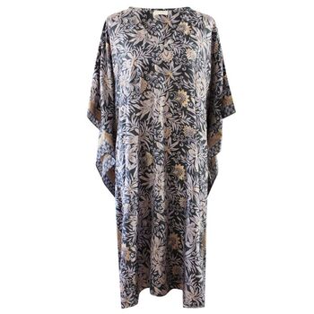 'Jessa' Black And Gold Floral Kaftan, 3 of 3