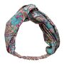 'Demi' Pink And Blue Floral Paisley Headband, thumbnail 5 of 6