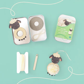 Make Your Own Pom Pom Little Lamb Decoration Kit, 4 of 6