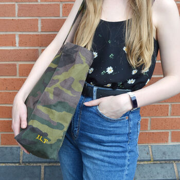 Monogram Embroidered Camouflage Bag, 2 of 3