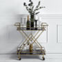 Golden And Black Glassed Drinks Trolley, thumbnail 1 of 2