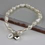 Personalised Children's Pearl And Heart Bracelet, thumbnail 1 of 9