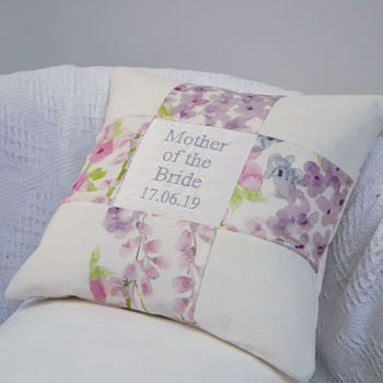 Mother Of The Bride Floral Cushion, 4 of 8