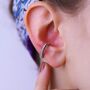 Chunky Twisted Ear Cuff No Piercing Sterling Silver, thumbnail 2 of 7