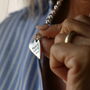 Silver Belcher Chain Heart Necklace, thumbnail 4 of 7
