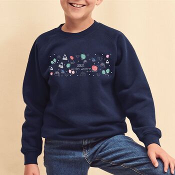 Colourful Winter Warmer Kids Christmas Jumper, 2 of 3