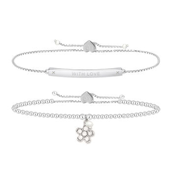 Occasions Gift Box Thank You Flower Girl Bracelet Gift Set, 2 of 3