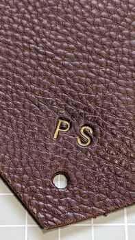 Personalised Premium Brown Leather Purse, 9 of 9