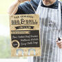 Personalised BBQ Chalkboard Sign With Hooks, thumbnail 1 of 5