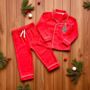 Liberty Of London Christmas Tree Children's Classic Pyjamas Red, thumbnail 1 of 4