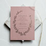 Rose Gold Wreath Invitation Suite, thumbnail 3 of 5