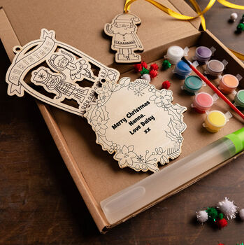 Personalised Christmas Craft Decoration Kit, 3 of 7