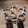 Personalised Leather Keyring Clip + No Touch Tool, thumbnail 5 of 11