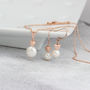White Pearl Pendant And Earrings Set, thumbnail 2 of 11