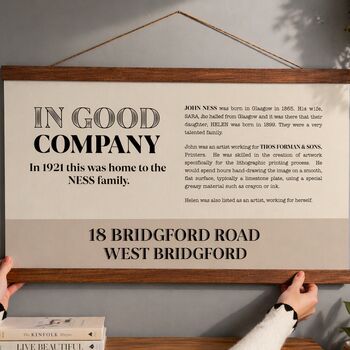 New Home Gift Personalised House History, 10 of 12