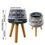 Large Blue Composite Planter With Stand, thumbnail 9 of 9