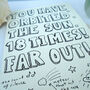 Personalised Orbited The Sun Birthday Card, thumbnail 2 of 2