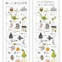 Personalised Alphabet Height Chart, thumbnail 3 of 7
