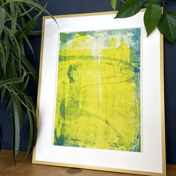 Recycled Green Tonal Abstract Riso Print, 2 of 2