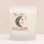 Black Cherry Scented Soy Wax Candle In Glass Jar, thumbnail 6 of 8