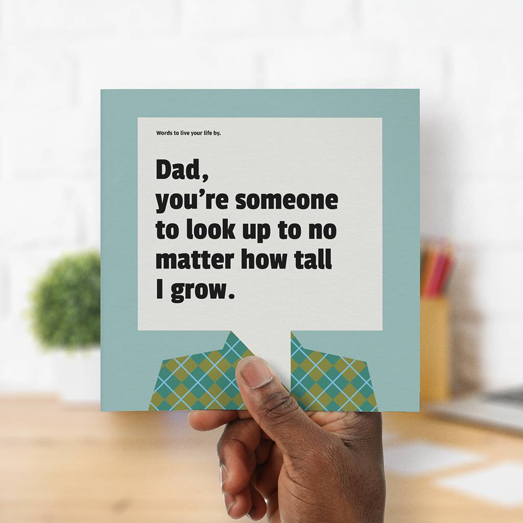 Always Look Up To Dad: Personalised Card For Dad, 1 of 2