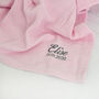 Personalised Pink Cellular Baby Blanket, thumbnail 10 of 12