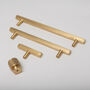 Solid Brass Straight Knurled Handles, thumbnail 1 of 12