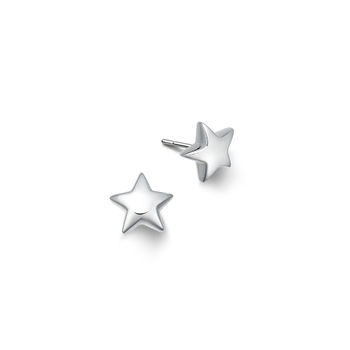 Sterling Silver Star Stud Earrings, 3 of 5