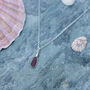 Cornish Sea Glass Pendant Rare Dark Purple, thumbnail 5 of 6