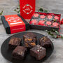 Luxury Christmas Vegan Brownie Gift Box, thumbnail 2 of 10