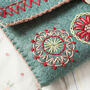 Felt Sewing Pouch Embroidery Kit, thumbnail 4 of 7