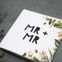 'Mr + Mr' Gay Wedding Card, thumbnail 2 of 3