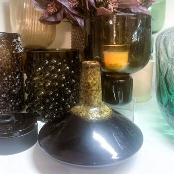 Lava Black Ceramic Bud Vase, 2 of 2