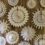 Set Of Six White Paper Snowflake Decorations, thumbnail 3 of 8