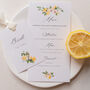 Wedding Place Card With Lemons, thumbnail 4 of 4