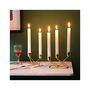 Three Arms Metal Taper Candle Candlestick Holder Stand, thumbnail 4 of 7