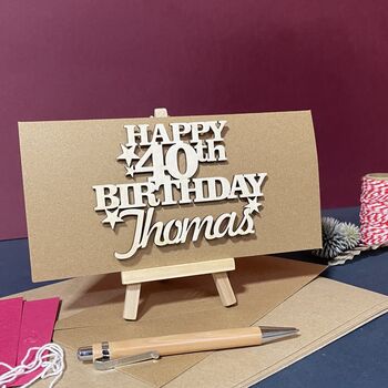 Personalised 40th Birthday Card Keepsake, 10 of 11