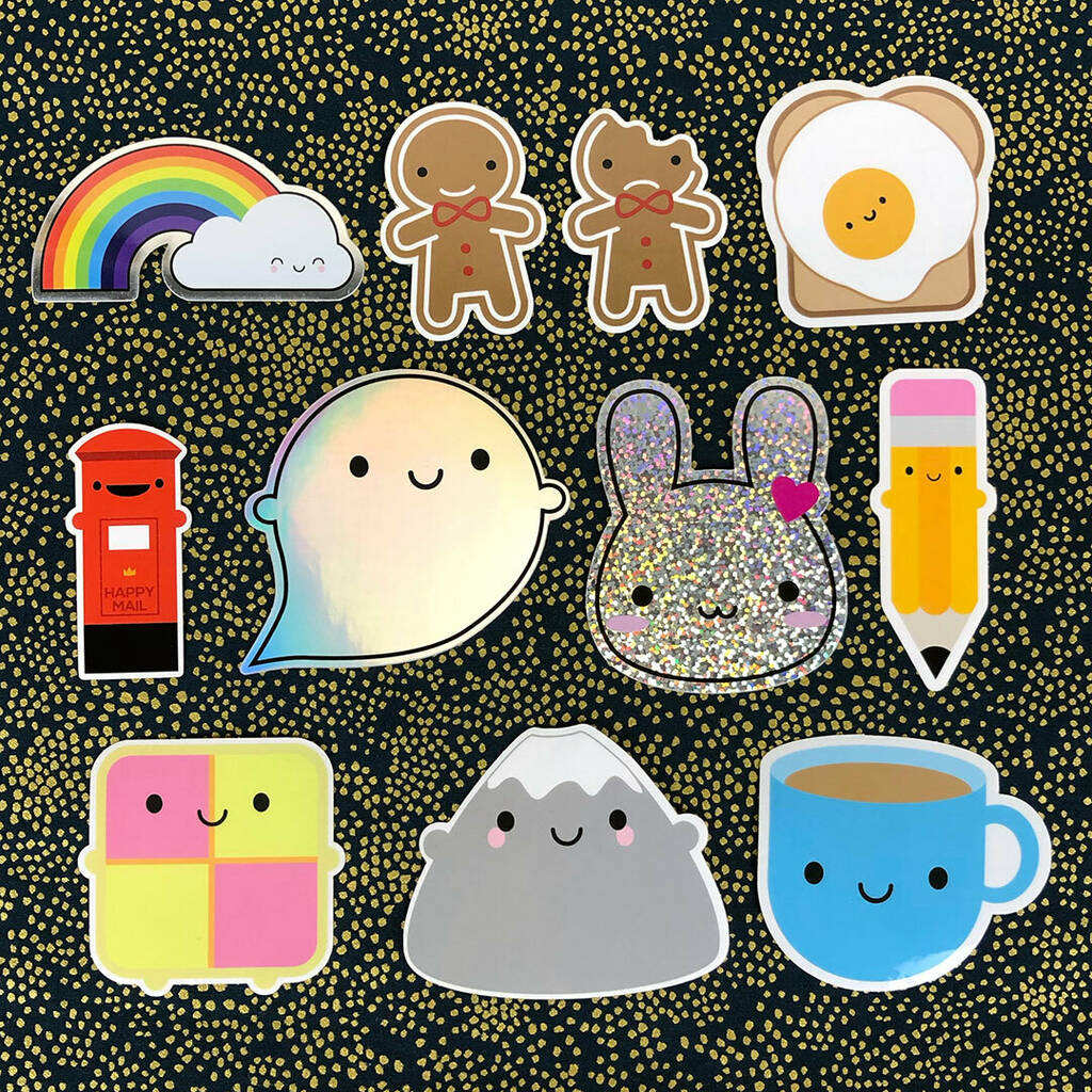 Kawaii Vinyl Stickers By Asking For Trouble | notonthehighstreet.com