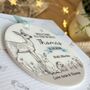 New Baby Blue Woodland Personalised Keepsake Card, thumbnail 2 of 3