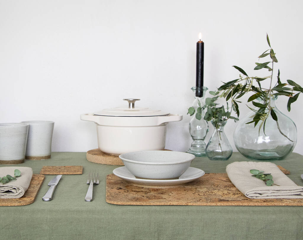 Ice Grey Cork Table Mats By LIGA