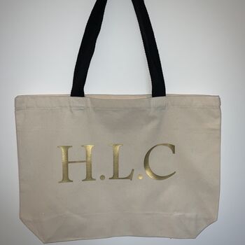 Personalised Initial Shopping Bag, 2 of 4