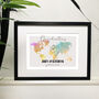 Our Adventures Travel Personalised Print, thumbnail 4 of 4