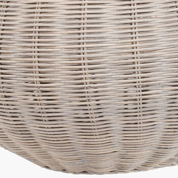 Grey Wash Rattan Pendant Ceiling Light, 5 of 8