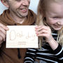 Personalised Handwriting Wooden Card For Dad, thumbnail 3 of 7