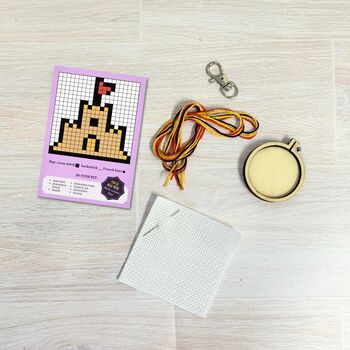 You're Sandsational! Mini Matchbox Cross Stitch Kit, 12 of 12