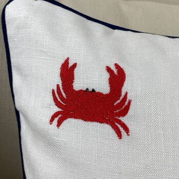 Children's Nautical Embroidered Nursery Cushion, 5 of 7