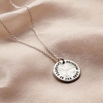 Personalised Molten Texture Disc Necklace, 7 of 9