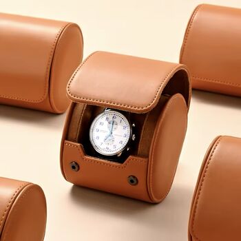 Monaco D'or Beige Ombré Velvet Travel Gift Watch Roll, 3 of 7