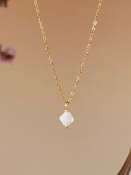 Aurora Rhombus Dendritic Agate Necklace, 10 of 12