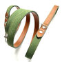 Soft Green Leather Dog Lead, thumbnail 2 of 6